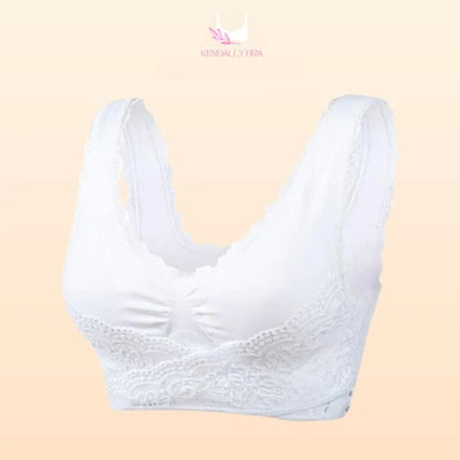 Comfy Corset Adjustable Bra Front Cross Side Buckle Lace Bras
