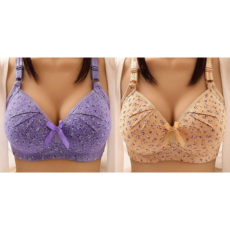 2025 NEW PLUS SIZE BRA WOMEN UNDERWEAR WIRE FREE COMFORT SOFT THIN BREATHABLE