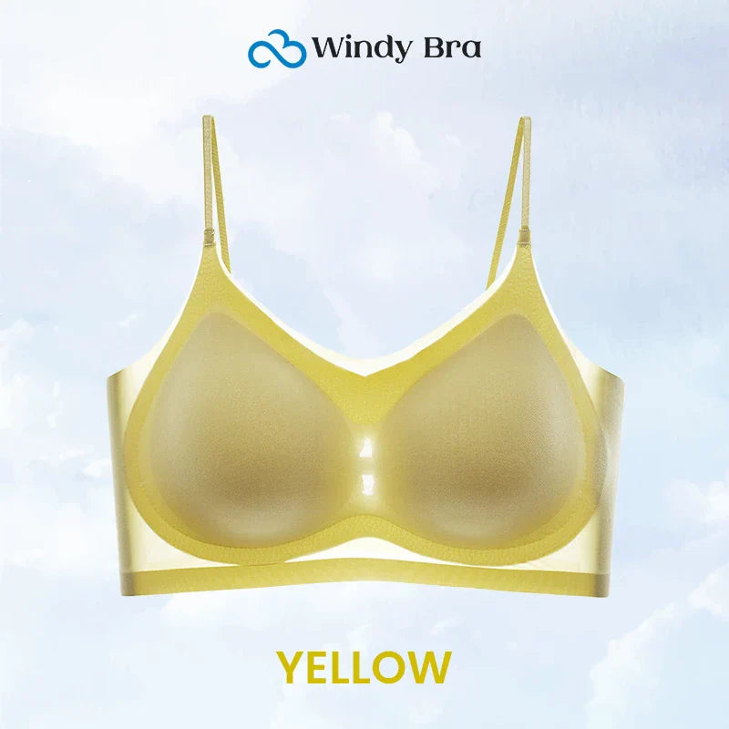Summer seamless ultra thin plus size ice silk comfort bra